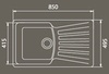 Мойка GranFest Standart GF-S850L Cерый в Нижнем Новгороде вид 2