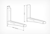 Кронштейн Holder MWS-2002 Silver в Нижнем Новгороде вид 2