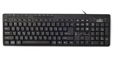 Клавиатура CBR KB 310М Black USB в Нижнем Новгороде