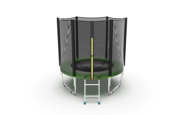 Батут EVO Jump External 8ft 244см (с вн. сеткой и лест.) зеленый в Нижнем Новгороде
