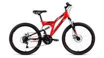 Велосипед Altair MTB FS 24 disc красный/черный 