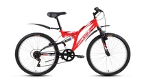 Велосипед Altair MTB FS 24 1.0 красный 