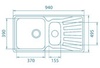 Мойка GranFest Standart GF-S940KL Бежевый в Нижнем Новгороде вид 2