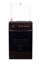 Газовая плита Greta 1470.00-07 коричневая, стекло в Нижнем Новгороде
