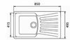 Мойка GranFest Standart GF-S850L Зеленый в Нижнем Новгороде вид 2