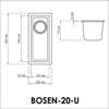 Мойка Omoikiri Bosen 20-U-BL Гранит, черный в Нижнем Новгороде вид 2