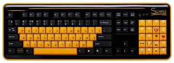 Клавиатура CBR S18 Black-Yellow USB в Нижнем Новгороде