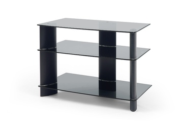 Тумба под аппаратуру Holder TV-1585/1 Черный+черное стекло в Нижнем Новгороде