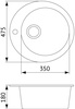 Мойка Weissgauff Rondo 480 Черный в Нижнем Новгороде вид 2