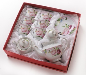 Чайный сервиз "Романтика" 14пр. XD-M504sbn (4/1) подарочная упак в Нижнем Новгороде