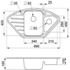 Мойка Weissgauff Corner 890 Серый беж в Нижнем Новгороде вид 2