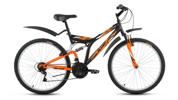 Велосипед Altair MTB FS 26 черный/оранжевый в Нижнем Новгороде
