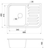 Мойка Weissgauff Softline 695 Eco Granit Серый в Нижнем Новгороде вид 3